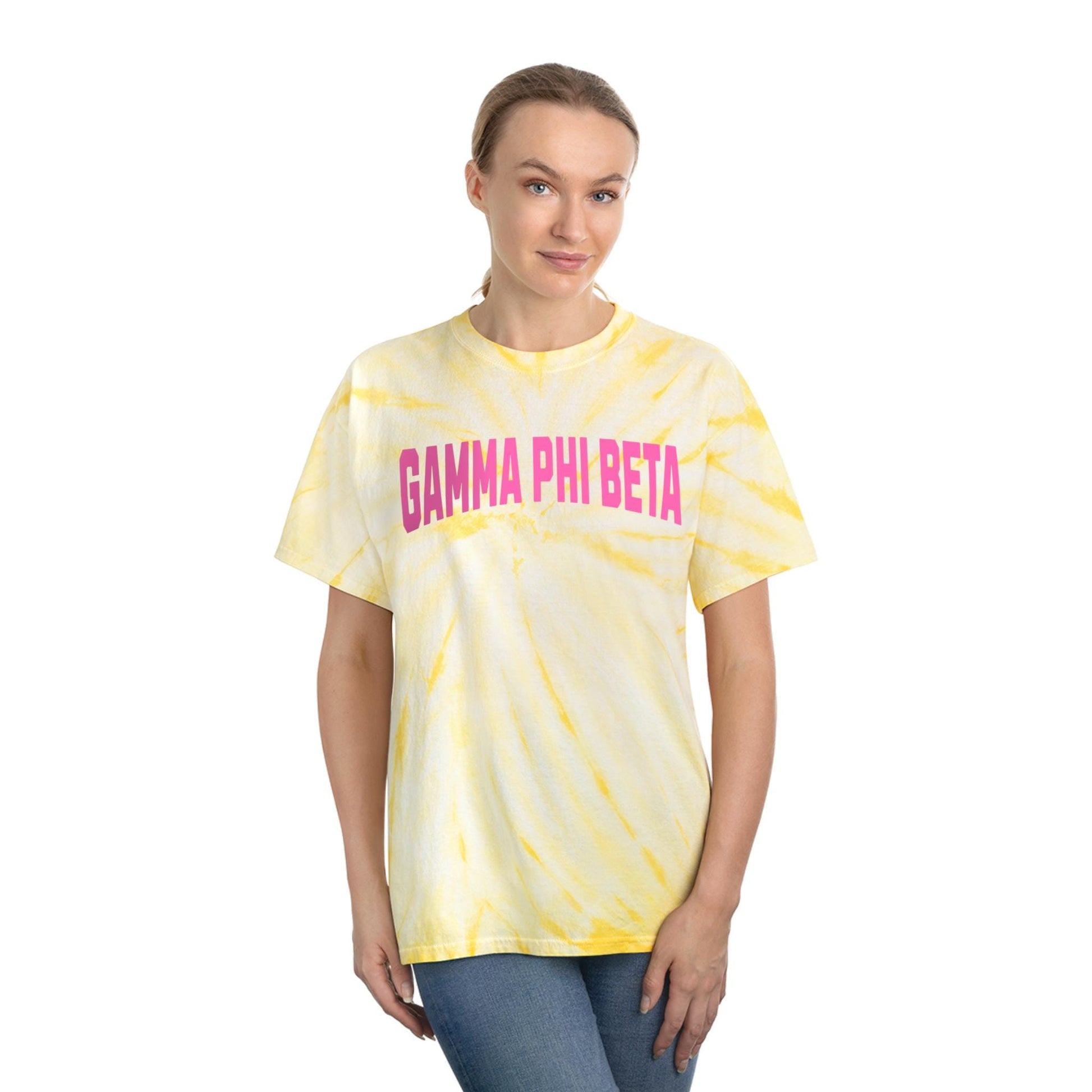 Gamma Phi Beta Single Color Tie Dye T-shirt - Ivy Society