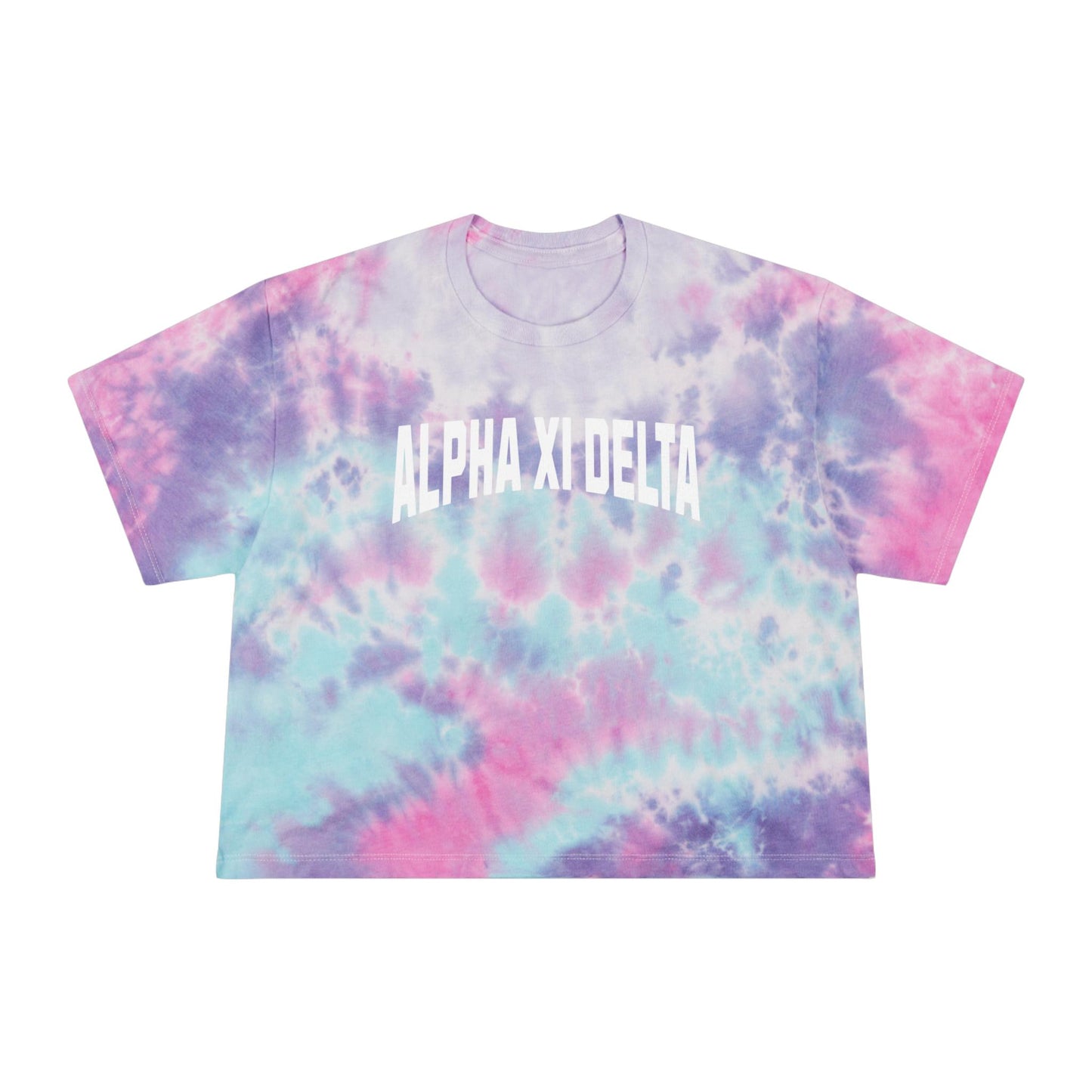 Alpha Xi Delta Tie Dye Crop Top Tee - Ivy Society