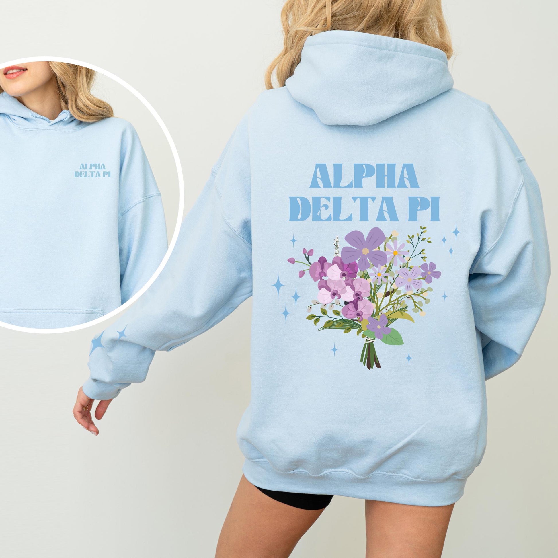 Alpha Delta Pi Floral Hoodie - Ivy Society