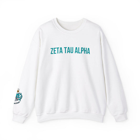 Zeta Tau Alpha Crest Sweatshirt - Ivy Society
