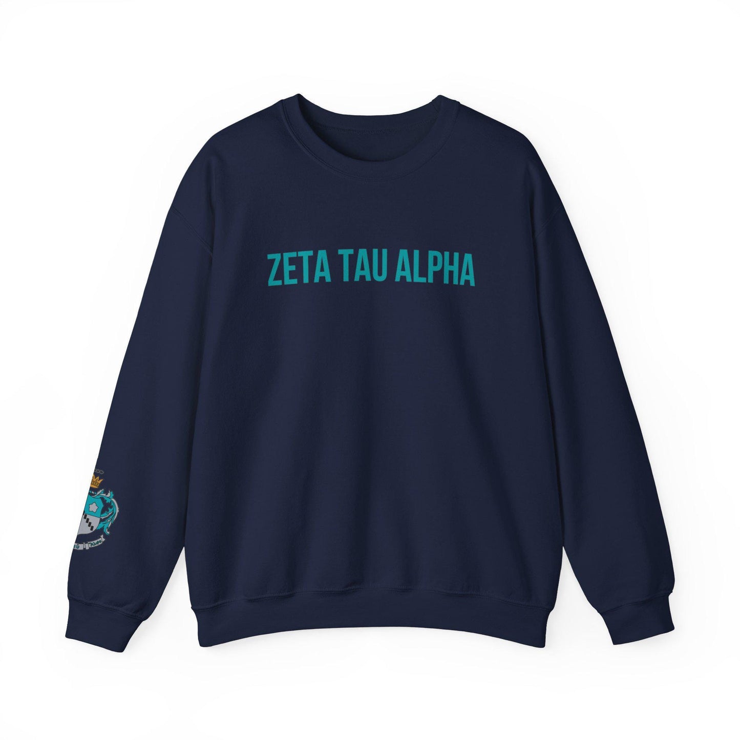 Zeta Tau Alpha Crest Sweatshirt - Ivy Society