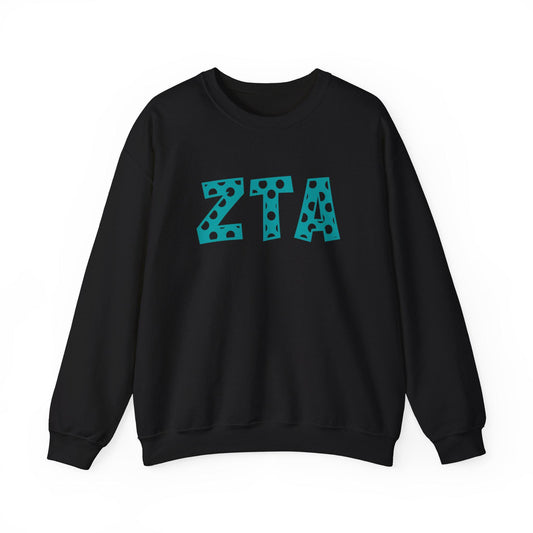 Zeta Tau Alpha Polkadot Sweatshirt - Ivy Society