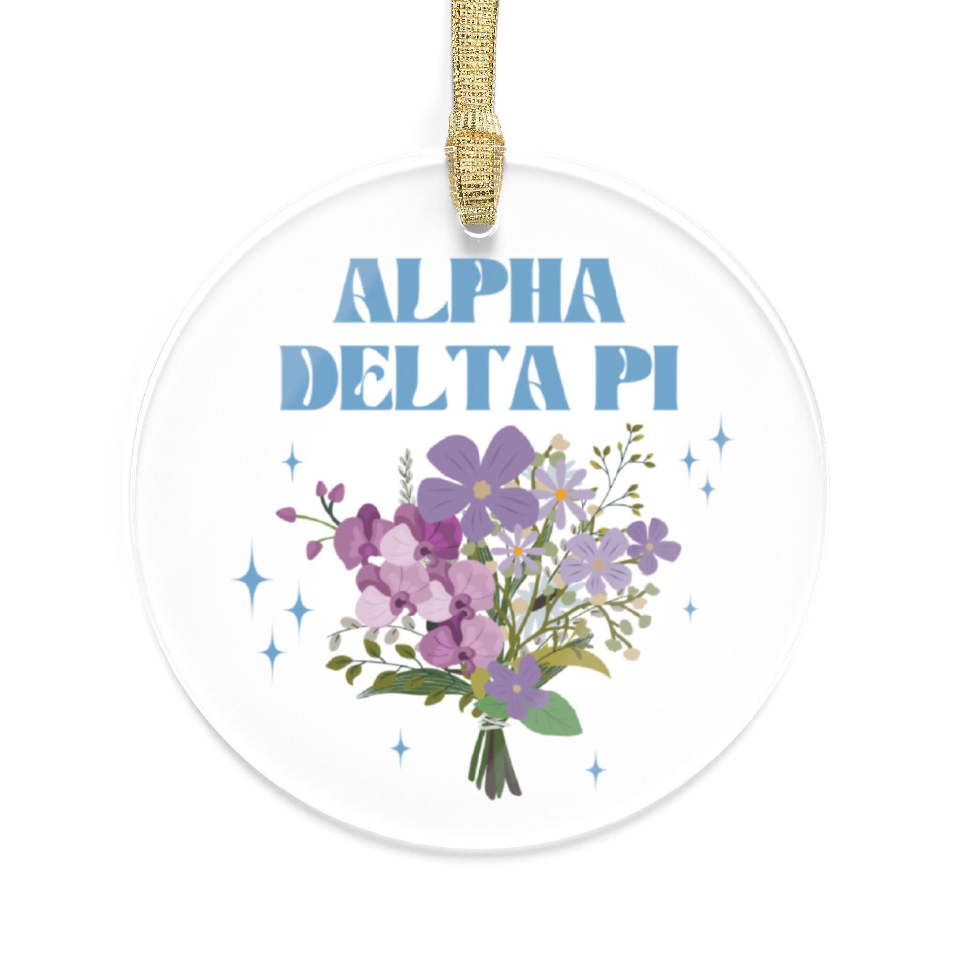 Alpha Delta Pi Bouquet Ornament - Ivy Society