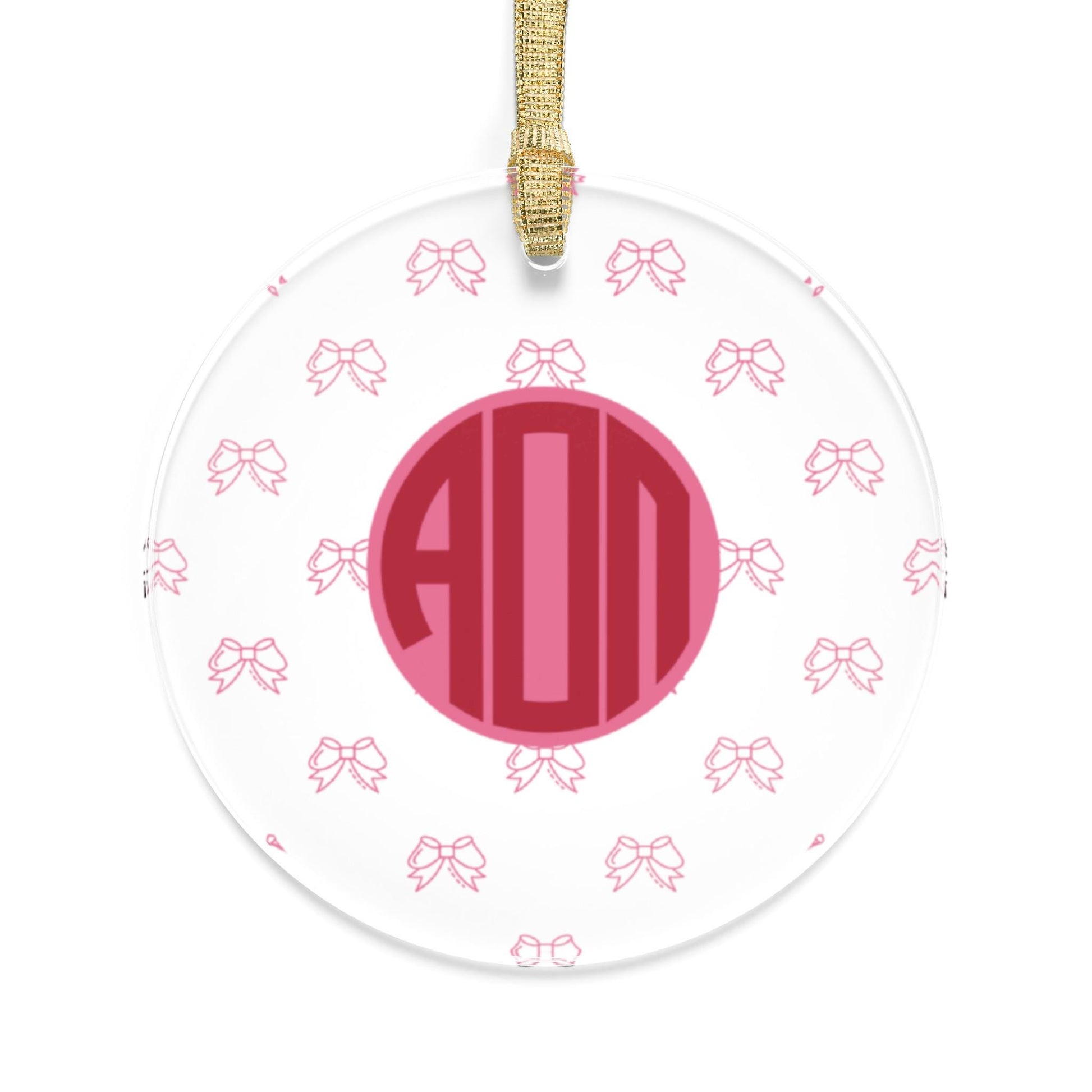 Alpha Omicron Pi Bow Ornament - Ivy Society