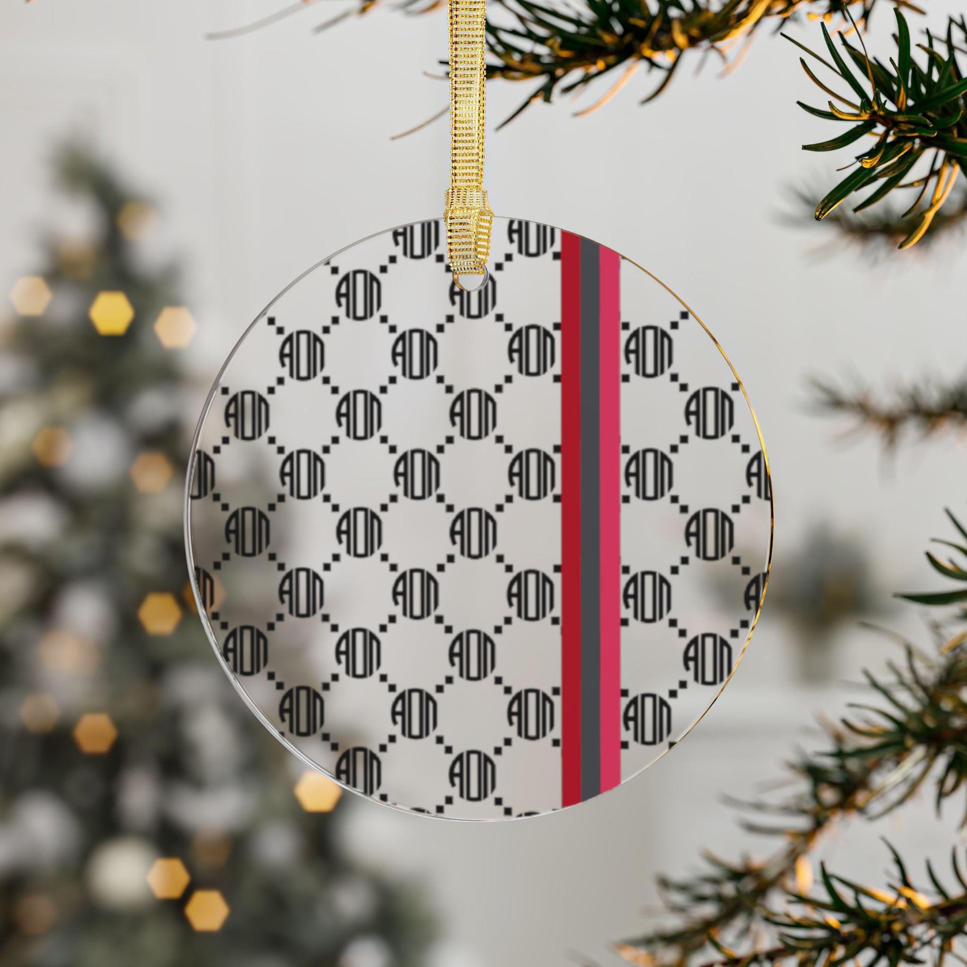 Alpha Omicron Pi Print Ornament - Ivy Society