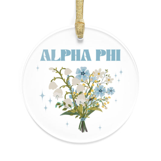 Alpha Phi Bouquet Ornament - Ivy Society