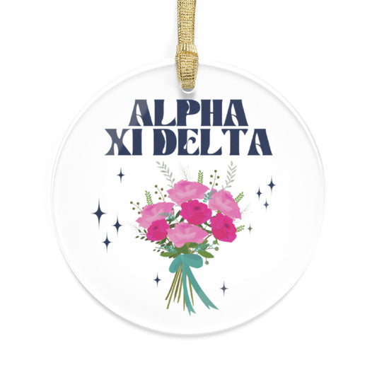 Alpha Xi Delta Bouquet Ornament - Ivy Society