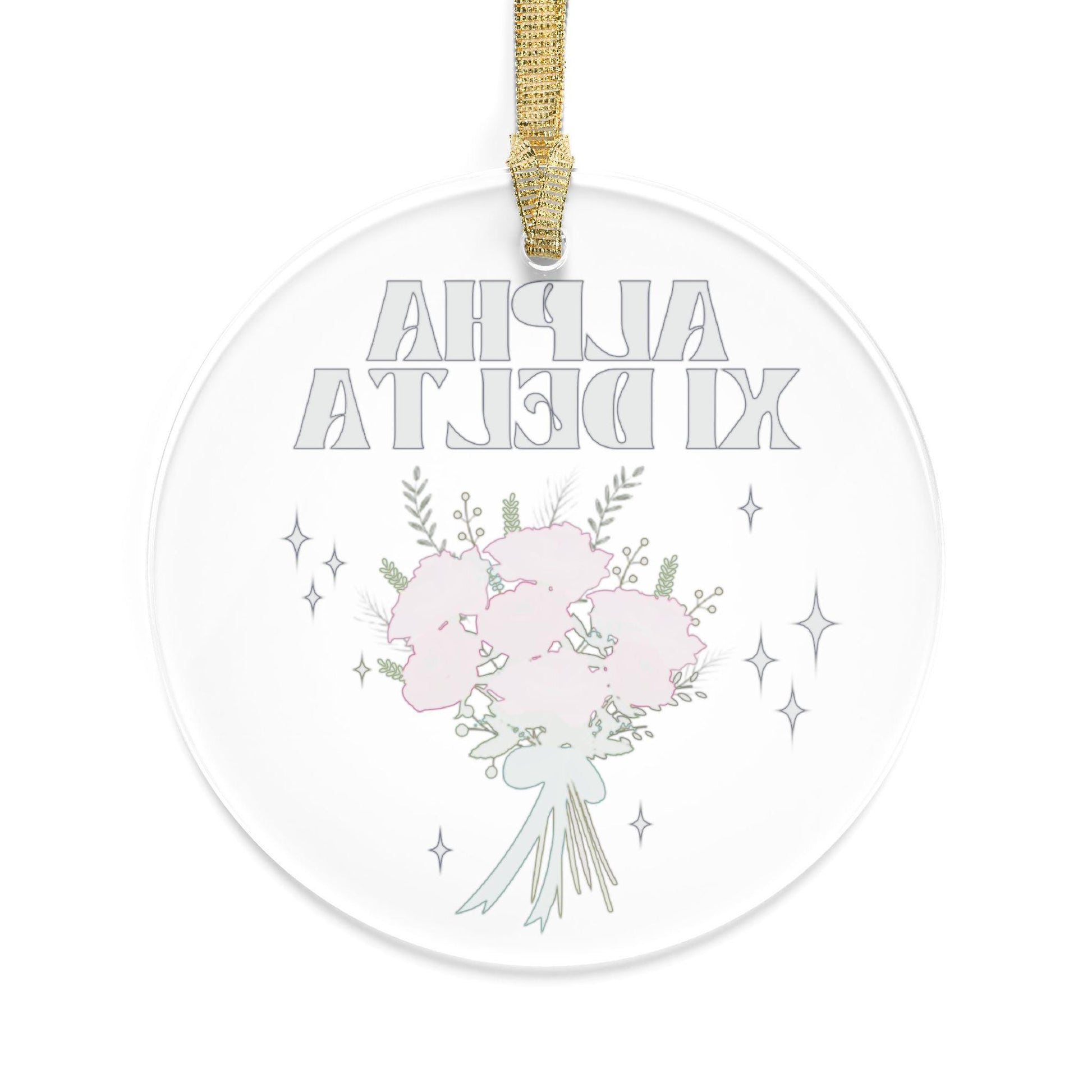 Alpha Xi Delta Bouquet Ornament - Ivy Society