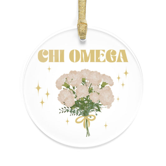 Chi Omega Bouquet Ornament - Ivy Society