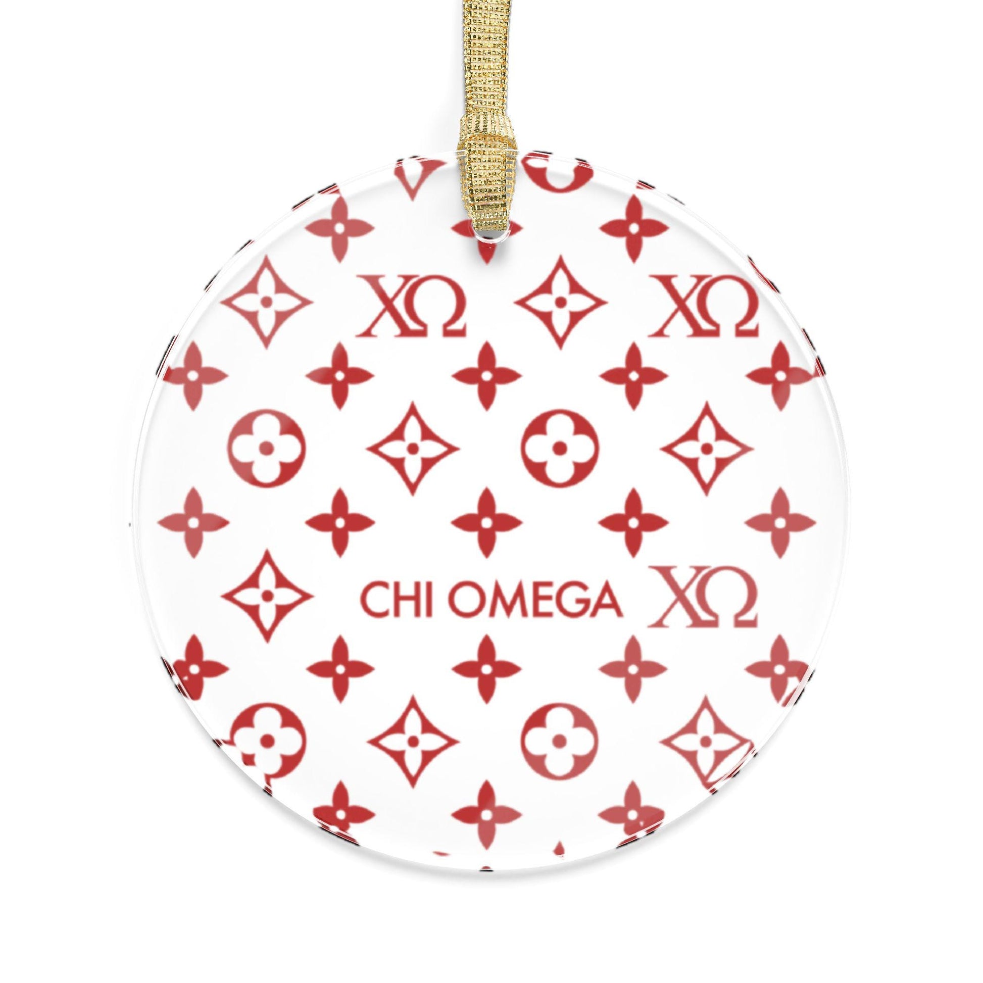 Chi Omega Design Ornament - Ivy Society