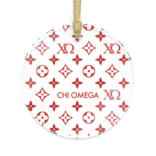 Chi Omega Design Ornament - Ivy Society