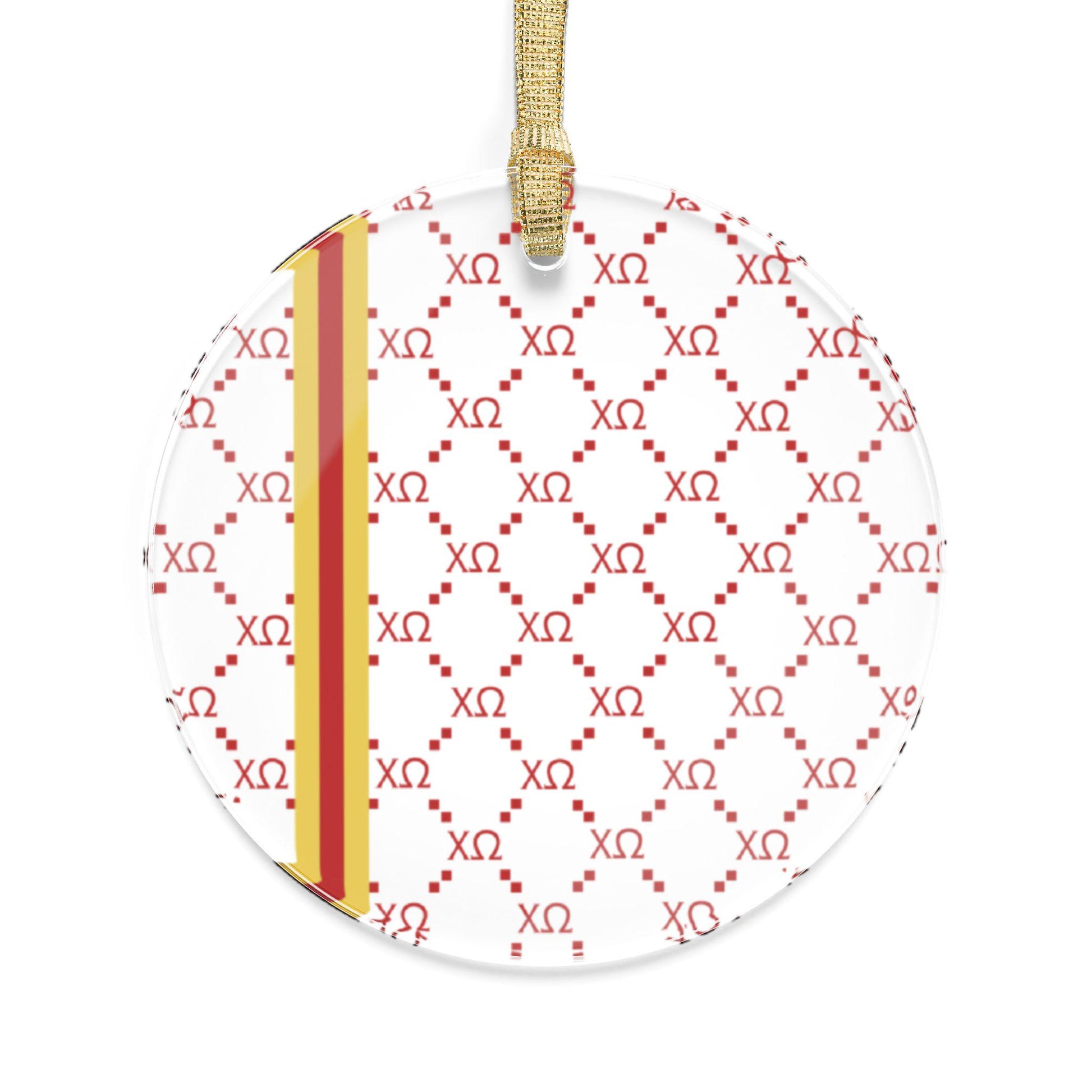 Chi Omega Print Ornament - Ivy Society