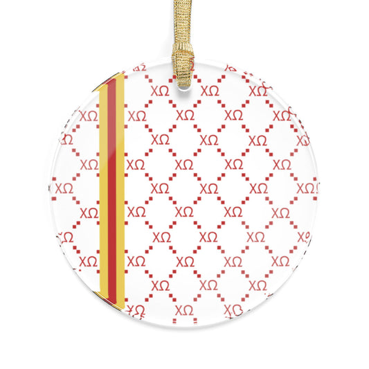 Chi Omega Print Ornament - Ivy Society