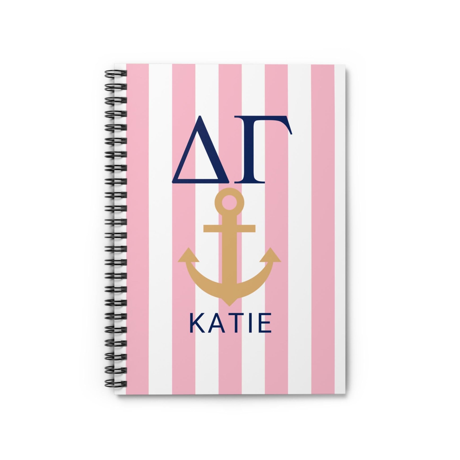 Delta Gamma Personalized Anchor Notebook - Ivy Society