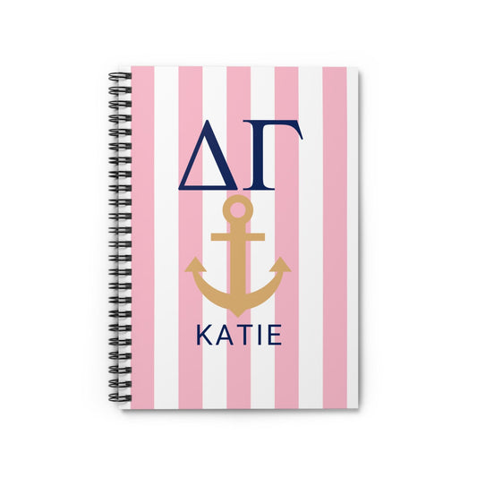 Delta Gamma Personalized Anchor Notebook - Ivy Society