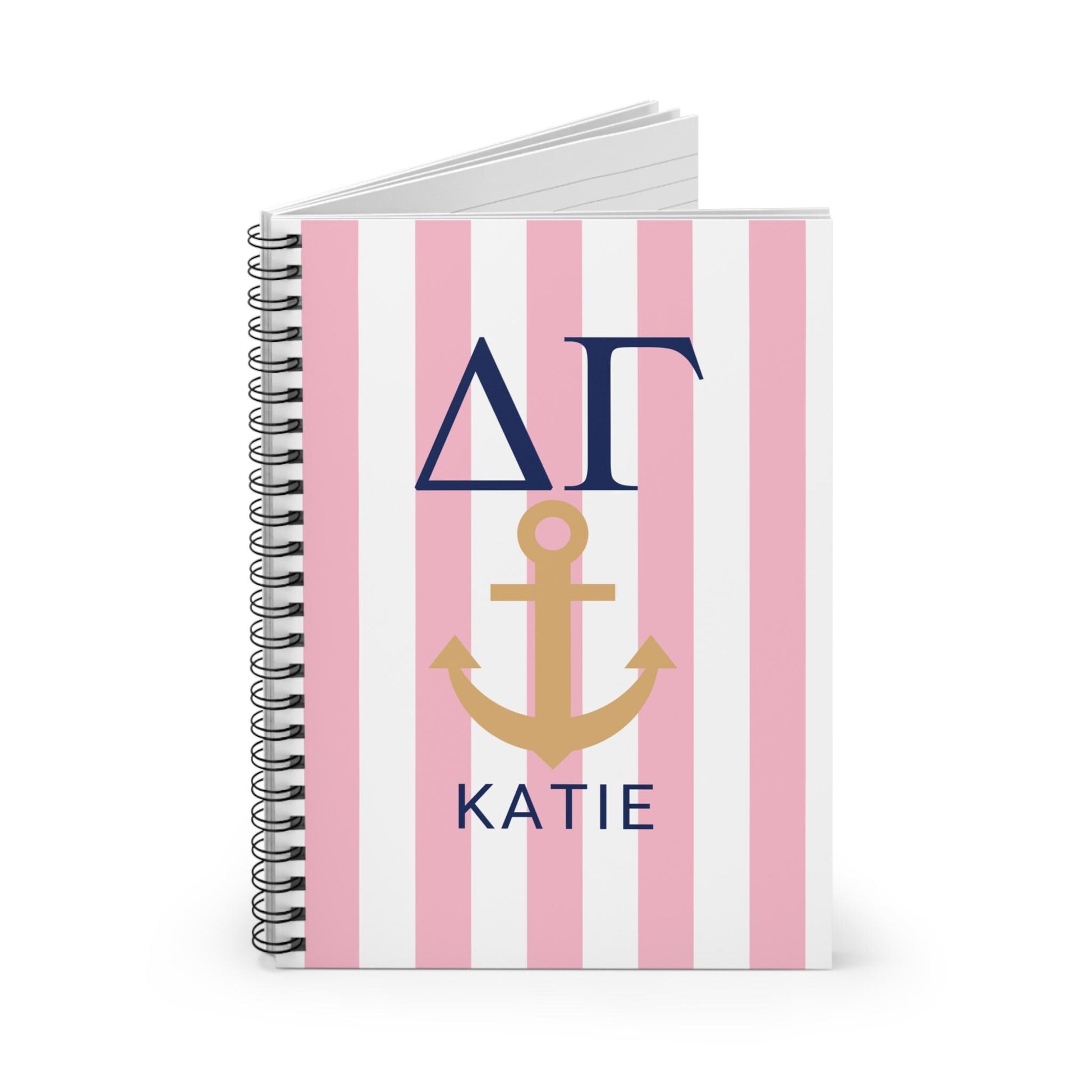 Delta Gamma Personalized Anchor Notebook - Ivy Society