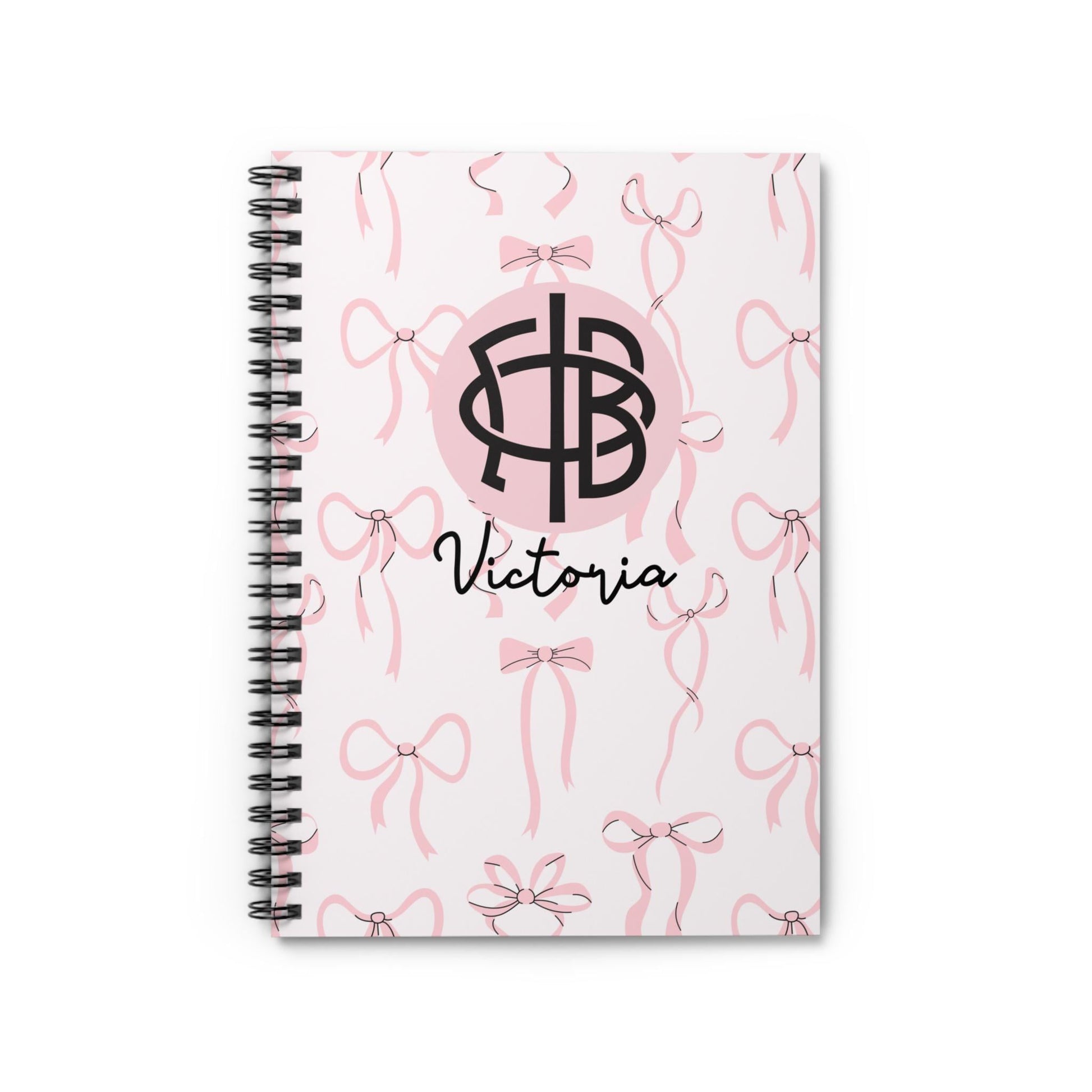 Gamma Phi Beta Personalized Bow Notebook - Ivy Society