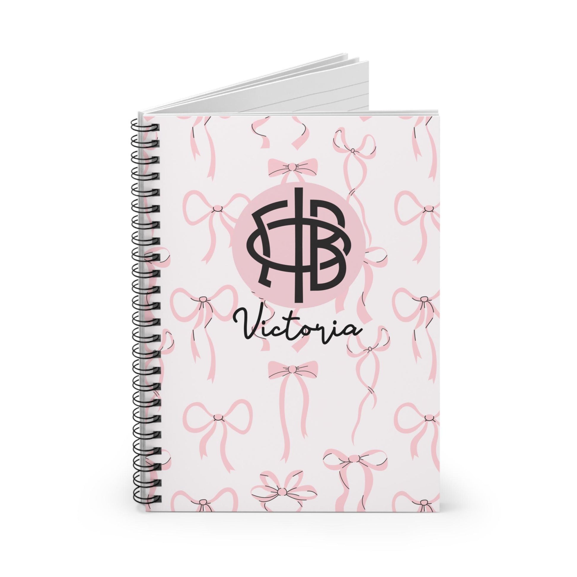 Gamma Phi Beta Personalized Bow Notebook - Ivy Society