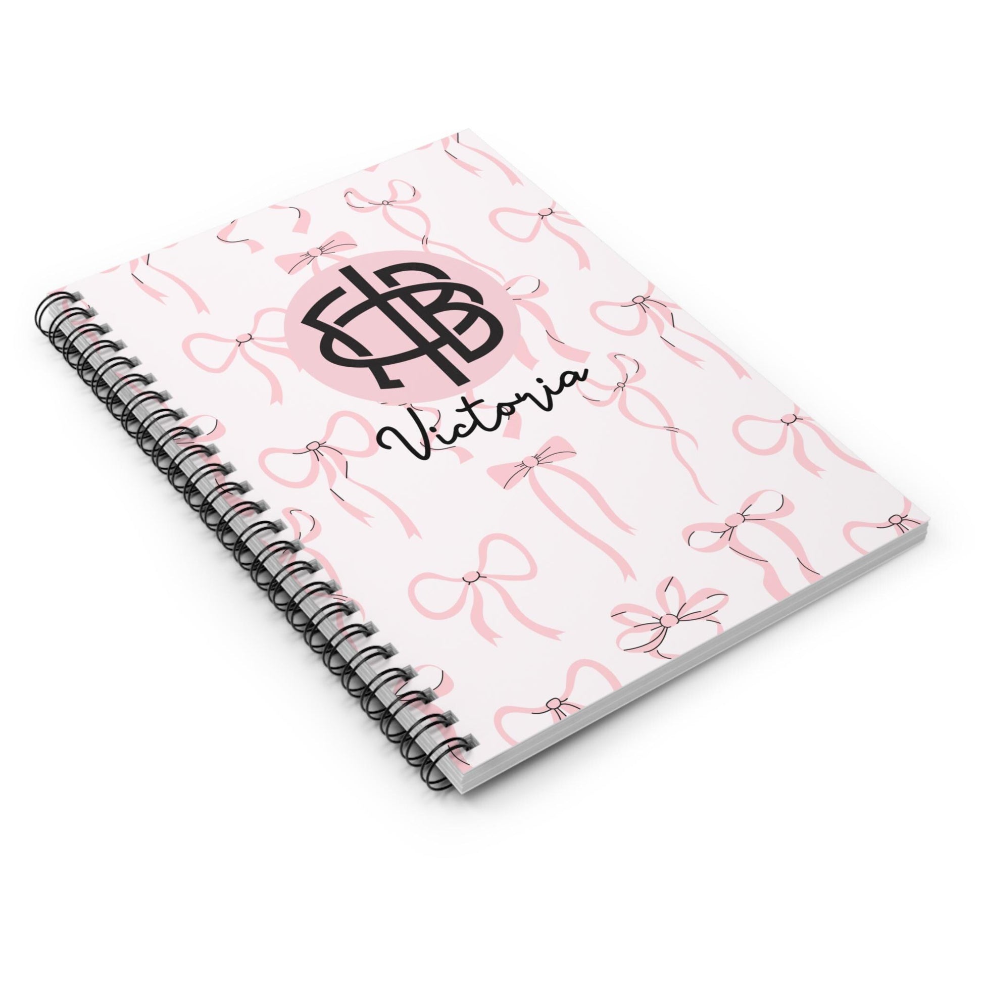 Gamma Phi Beta Personalized Bow Notebook - Ivy Society