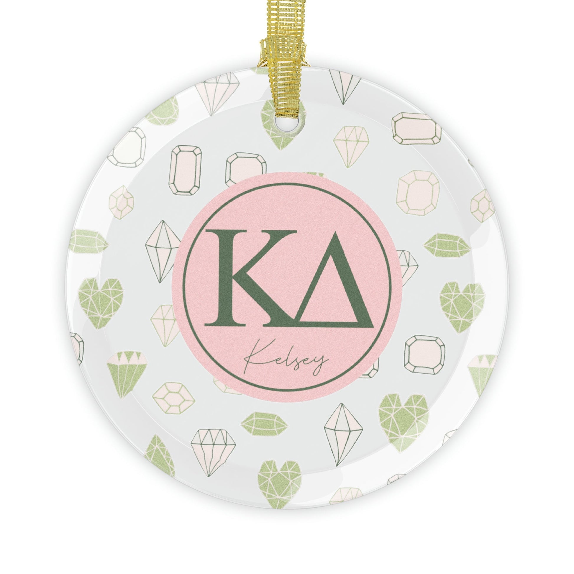 Kappa Delta Personalized Gem Ornament - Ivy Society