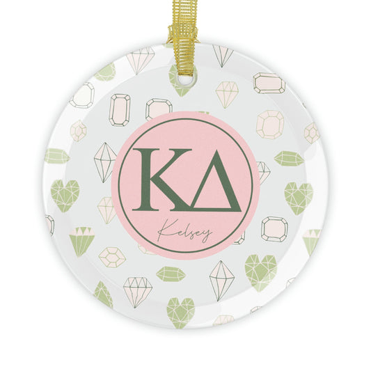 Kappa Delta Personalized Gem Ornament - Ivy Society
