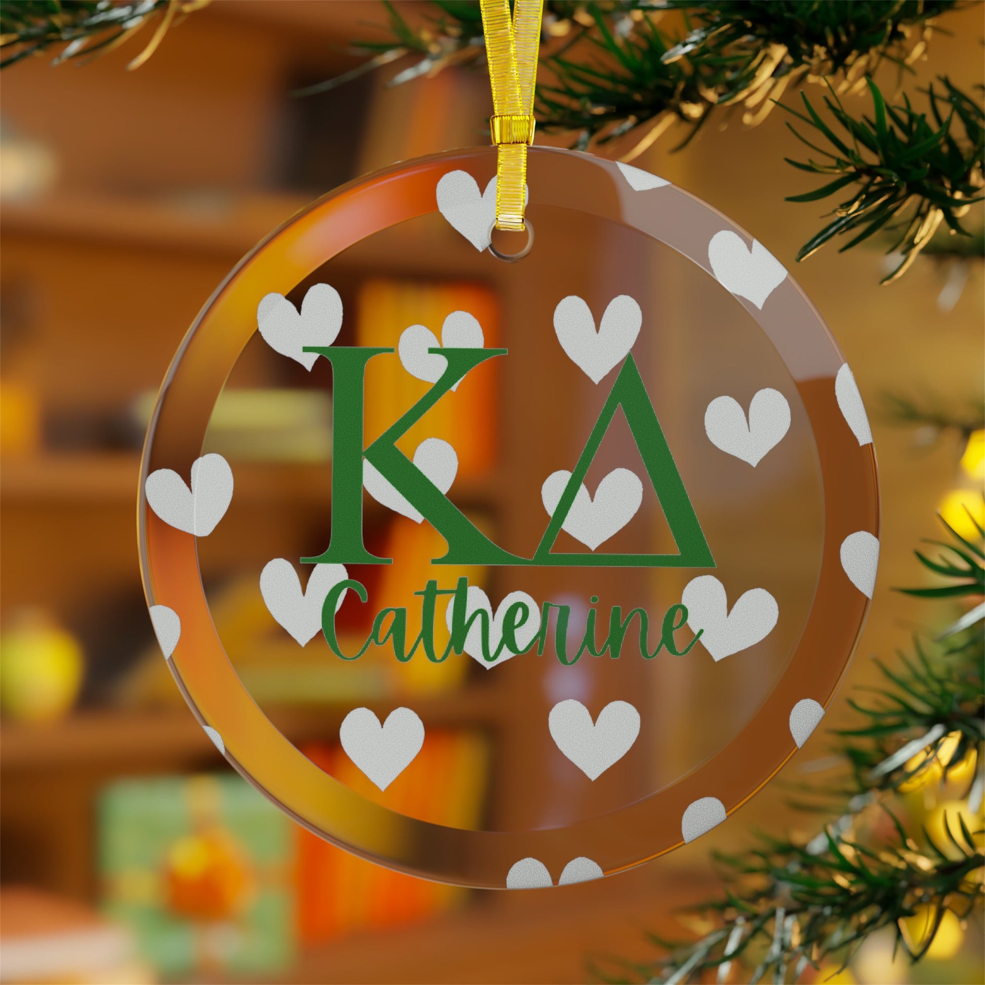 Kappa Delta Personalized Heart Ornament - Ivy Society
