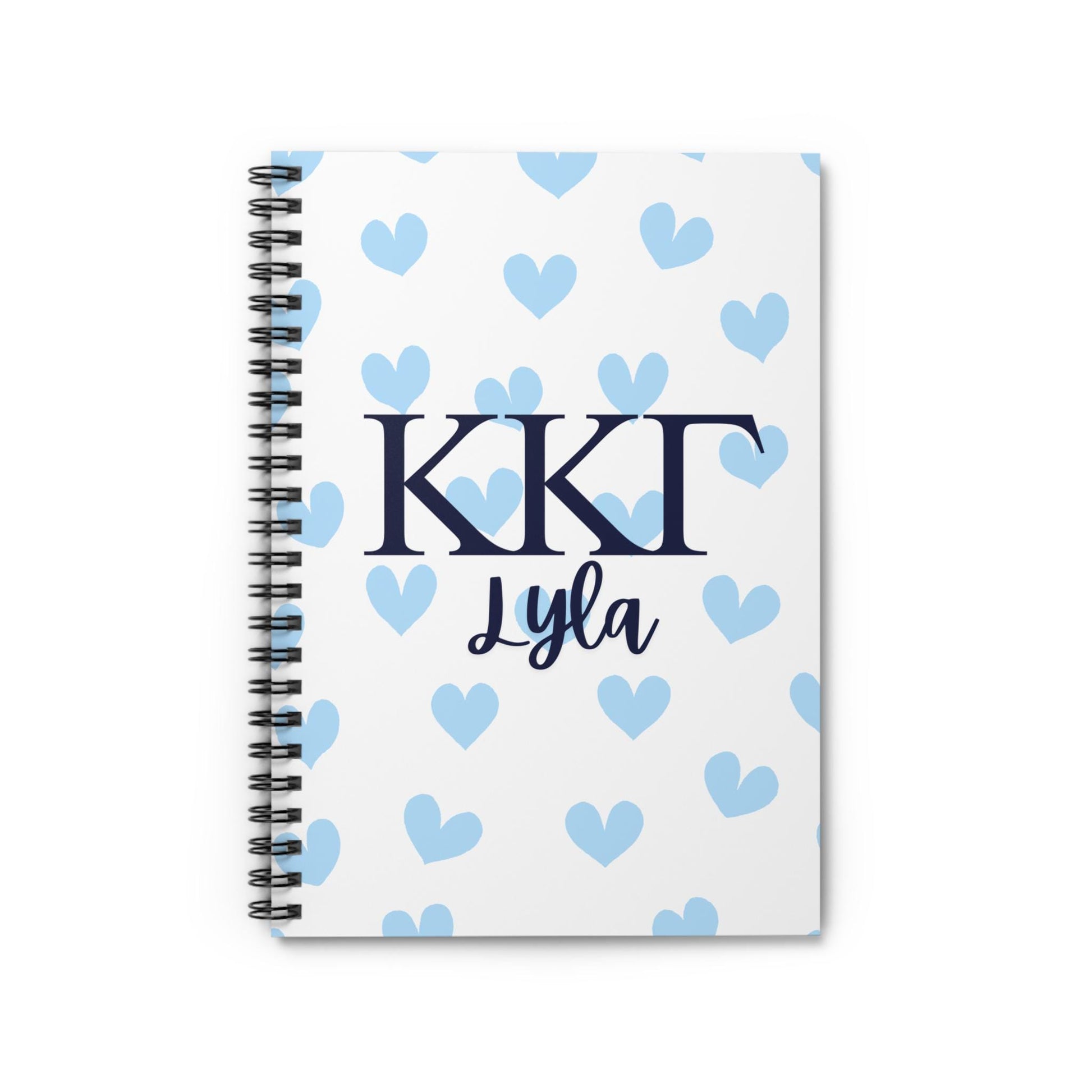 Kappa Kappa Gamma Personalized Heart Notebook - Ivy Society