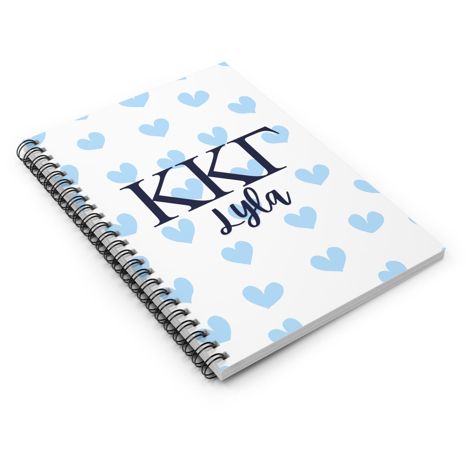 Kappa Kappa Gamma Personalized Heart Notebook - Ivy Society