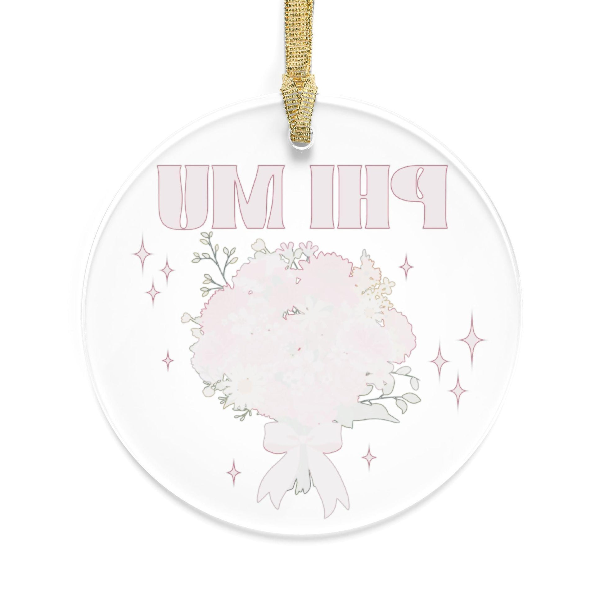 Phi Mu Bouquet Ornament - Ivy Society