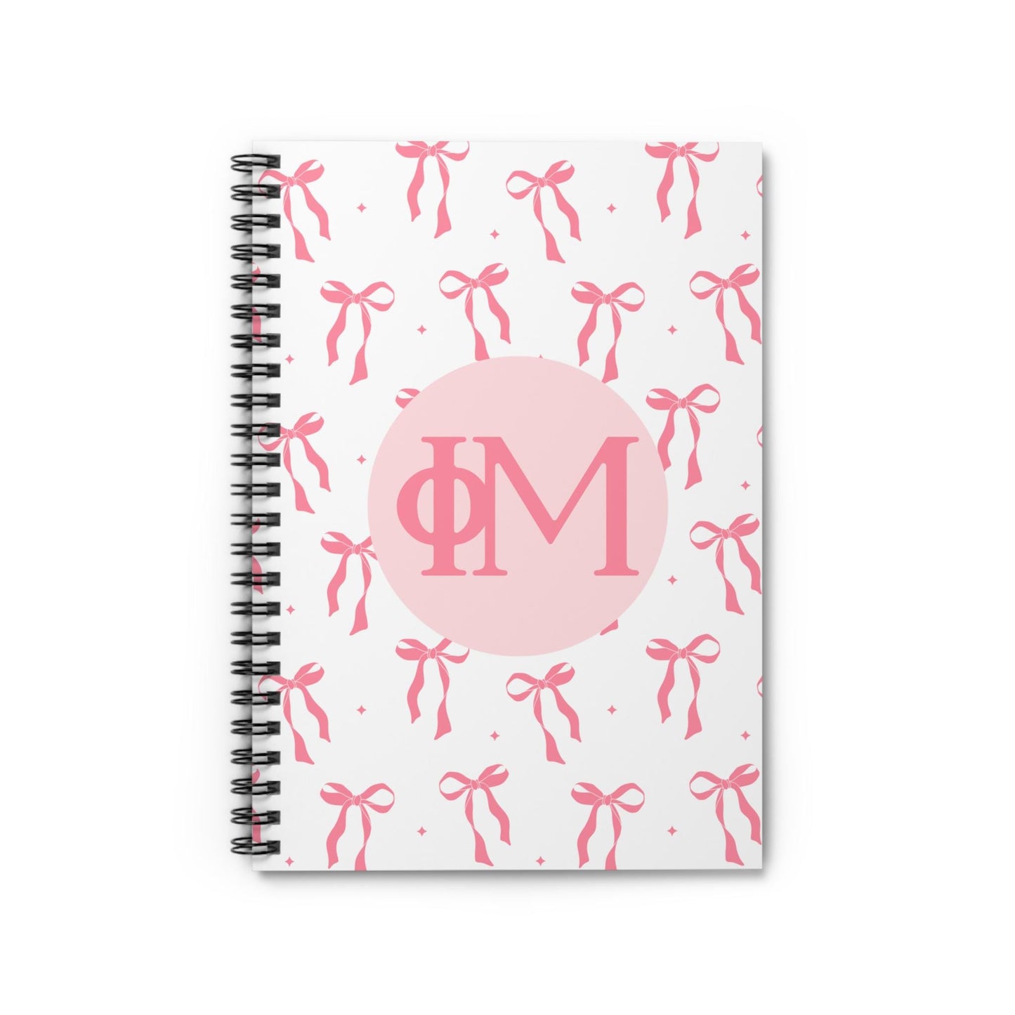 Phi Mu Bow Notebook - Ivy Society
