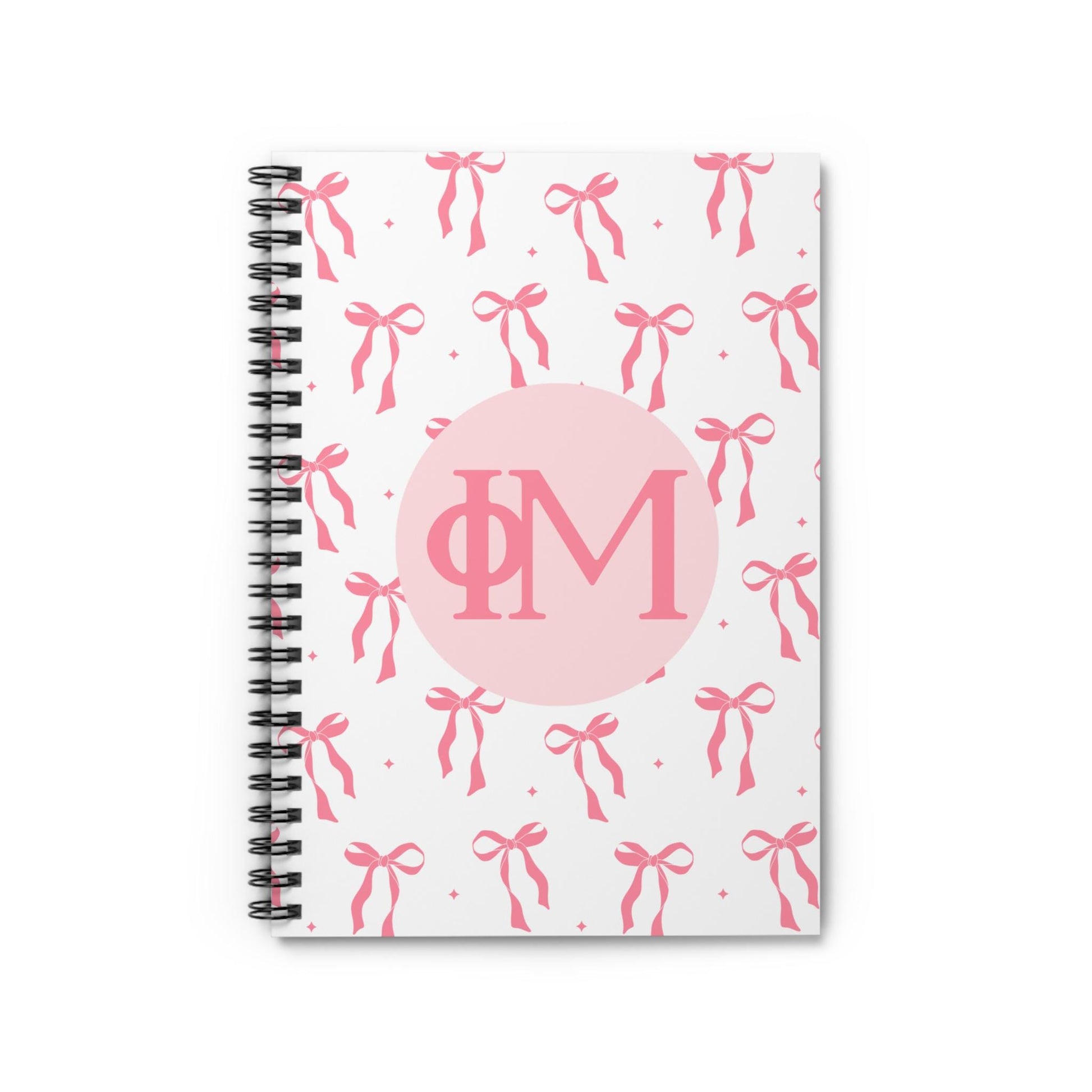 Phi Mu Bow Notebook - Ivy Society