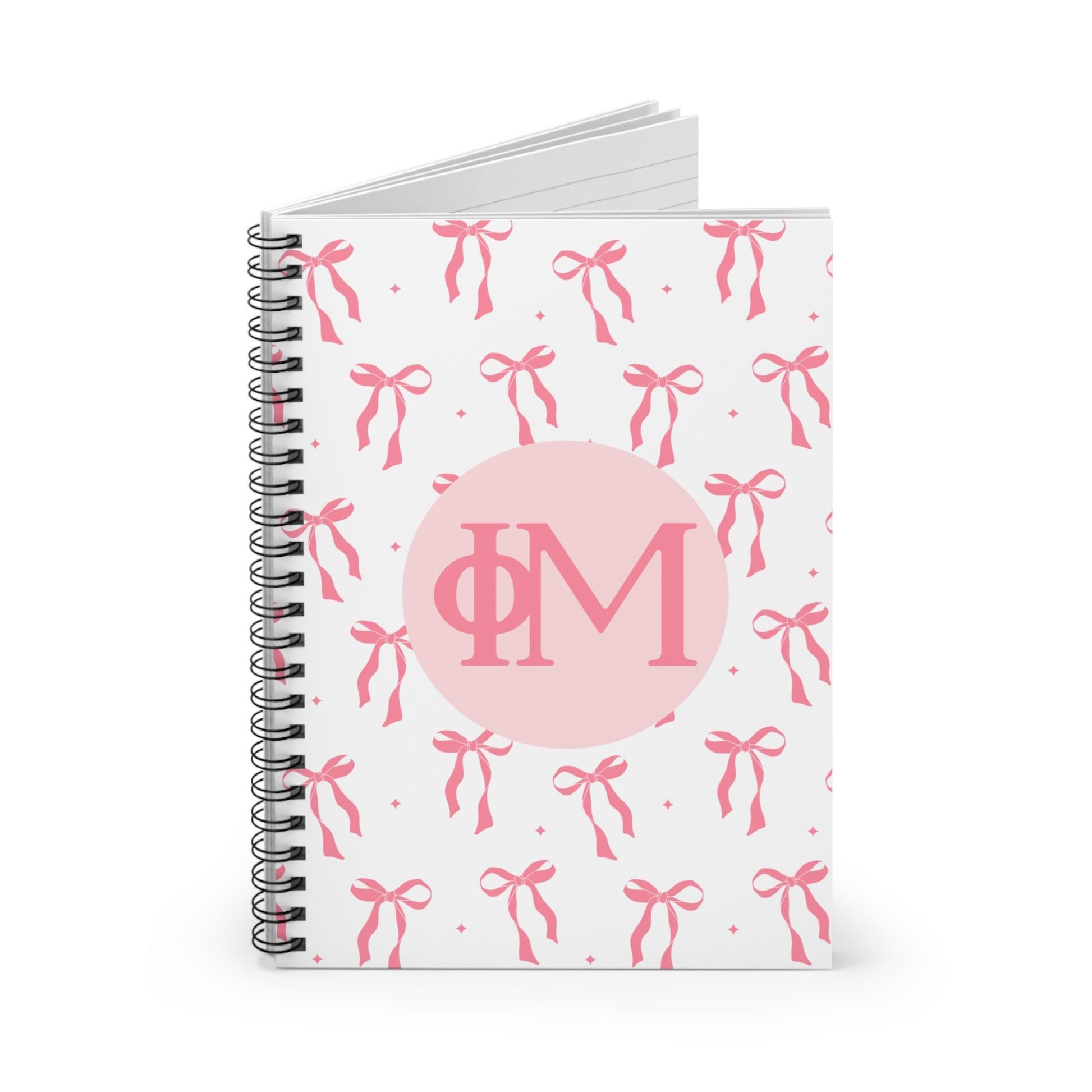 Phi Mu Bow Notebook - Ivy Society