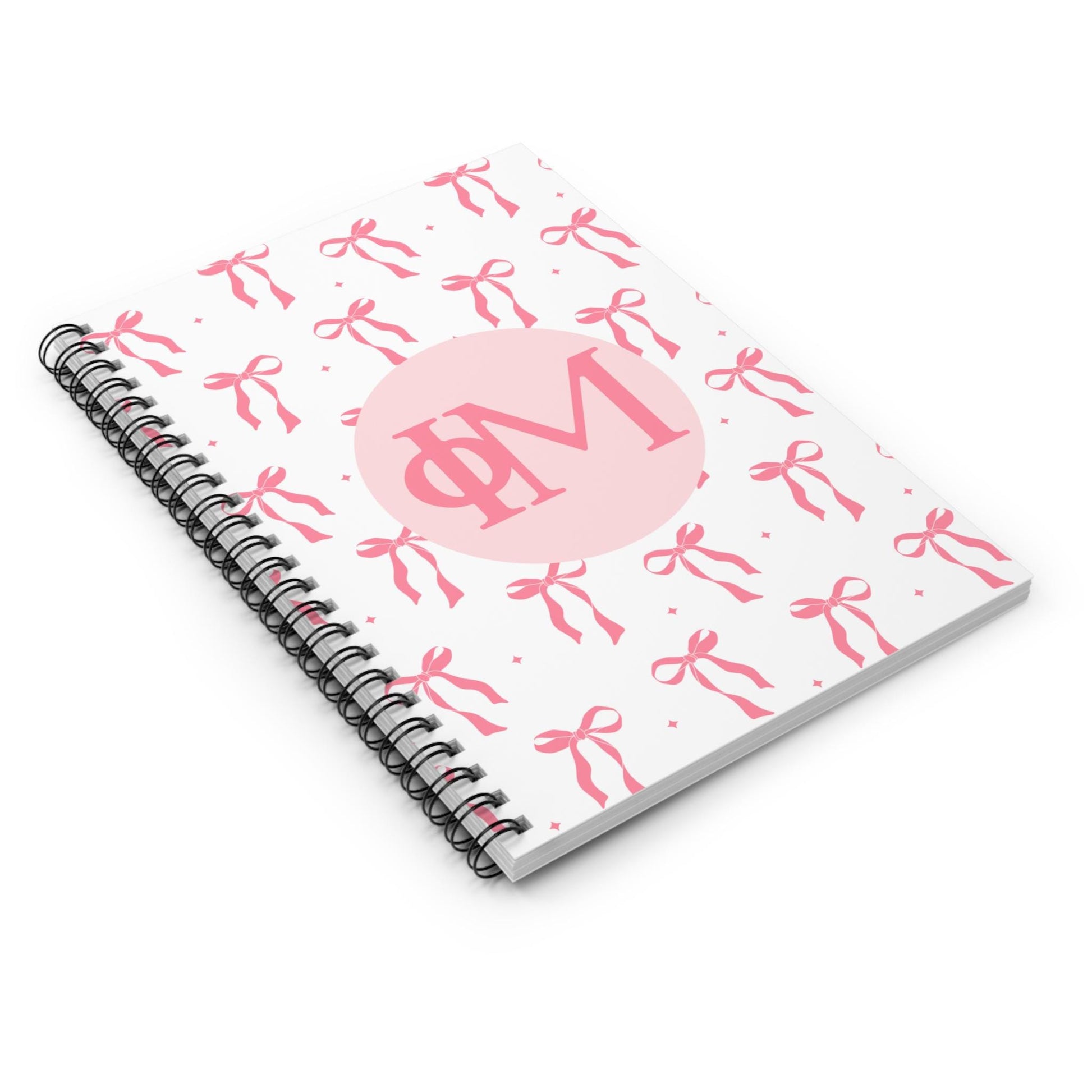 Phi Mu Bow Notebook - Ivy Society