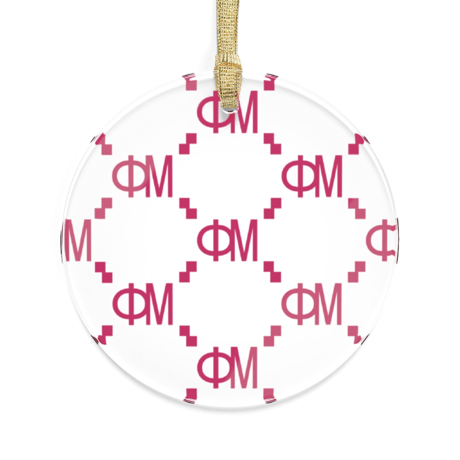 Phi Mu Print Ornament - Ivy Society
