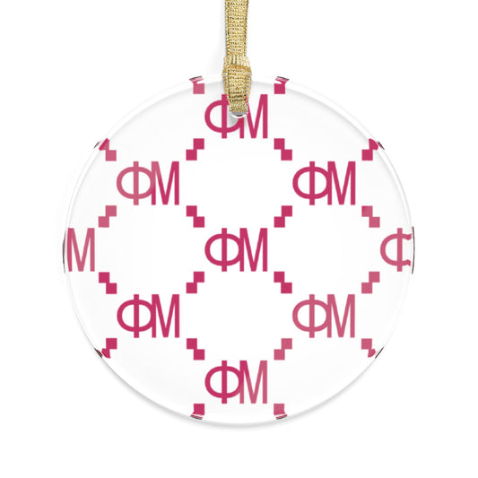 Phi Mu Print Ornament - Ivy Society