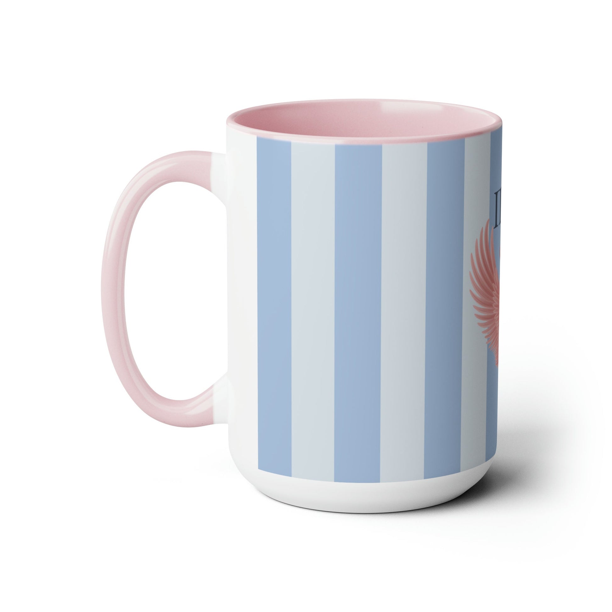 Pi Beta Phi Personalized Pink Angel Wing Mug - Ivy Society