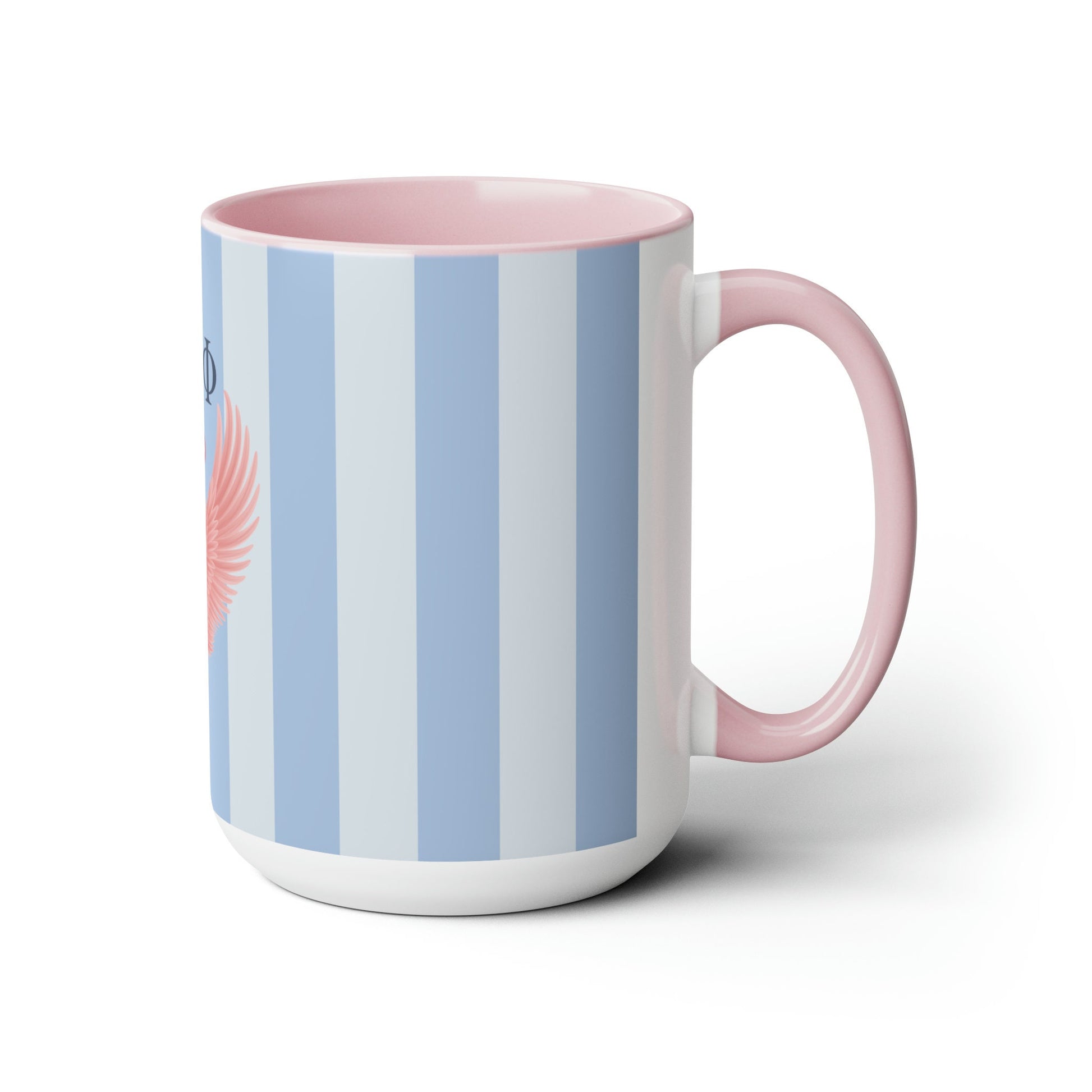 Pi Beta Phi Personalized Pink Angel Wing Mug - Ivy Society