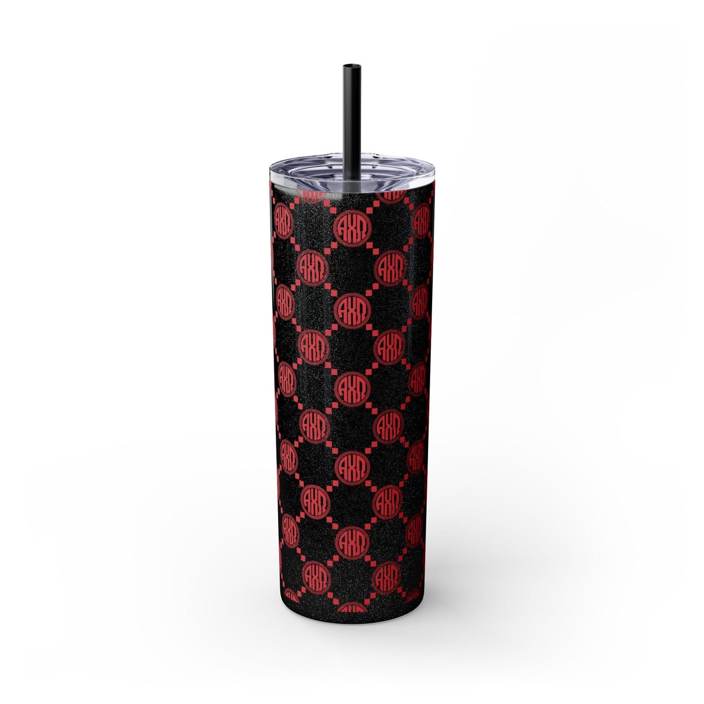 Alpha Chi Omega Monogram Print Skinny Tumbler - Ivy Society
