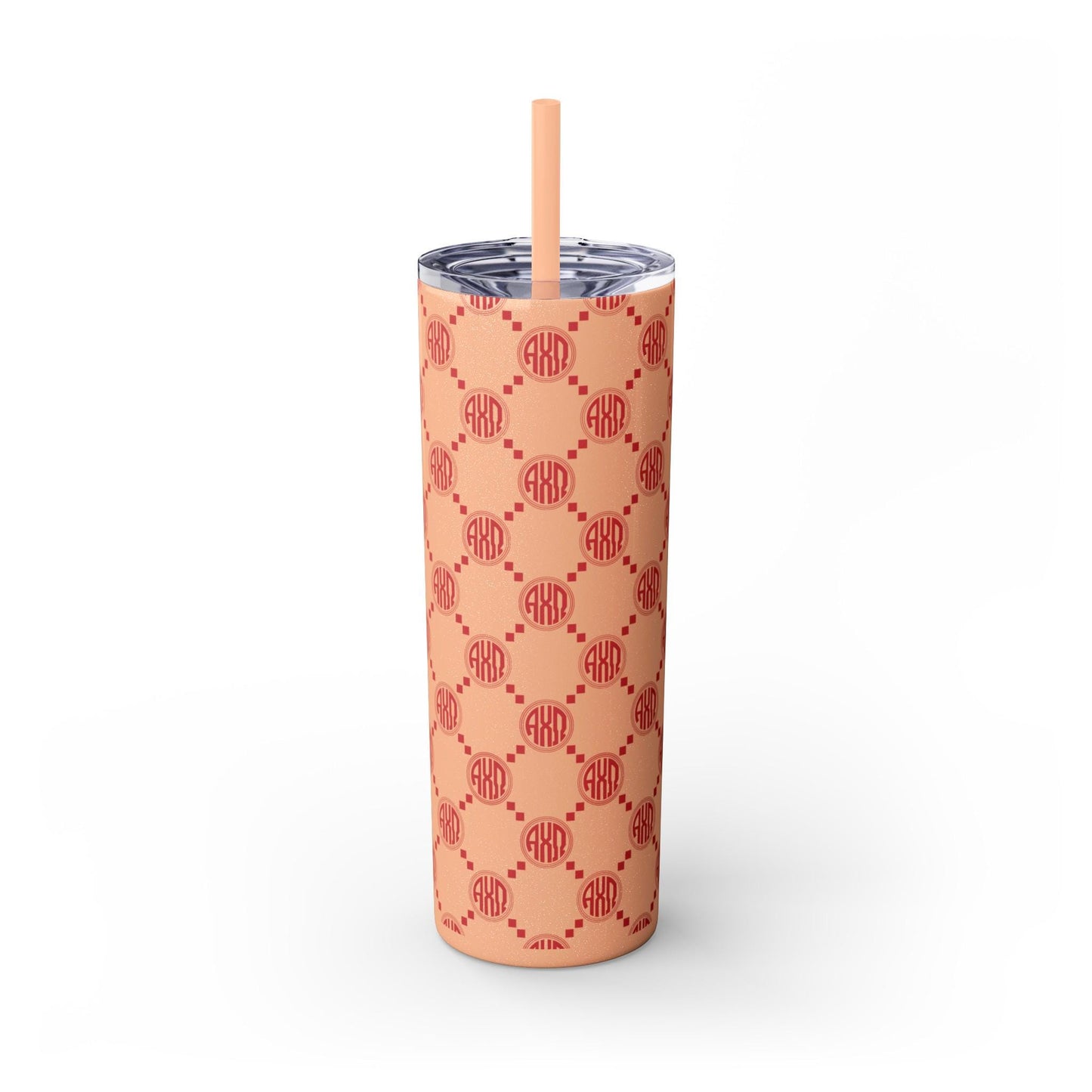 Alpha Chi Omega Monogram Print Skinny Tumbler - Ivy Society