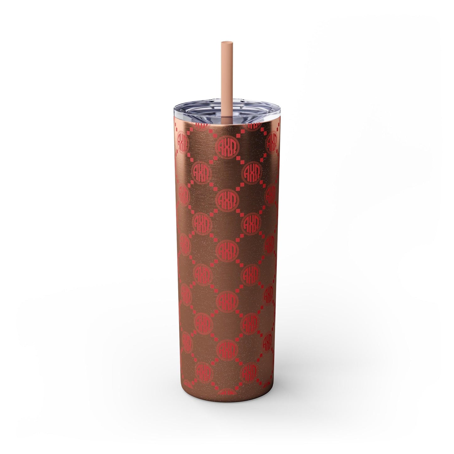 Alpha Chi Omega Monogram Print Skinny Tumbler - Ivy Society
