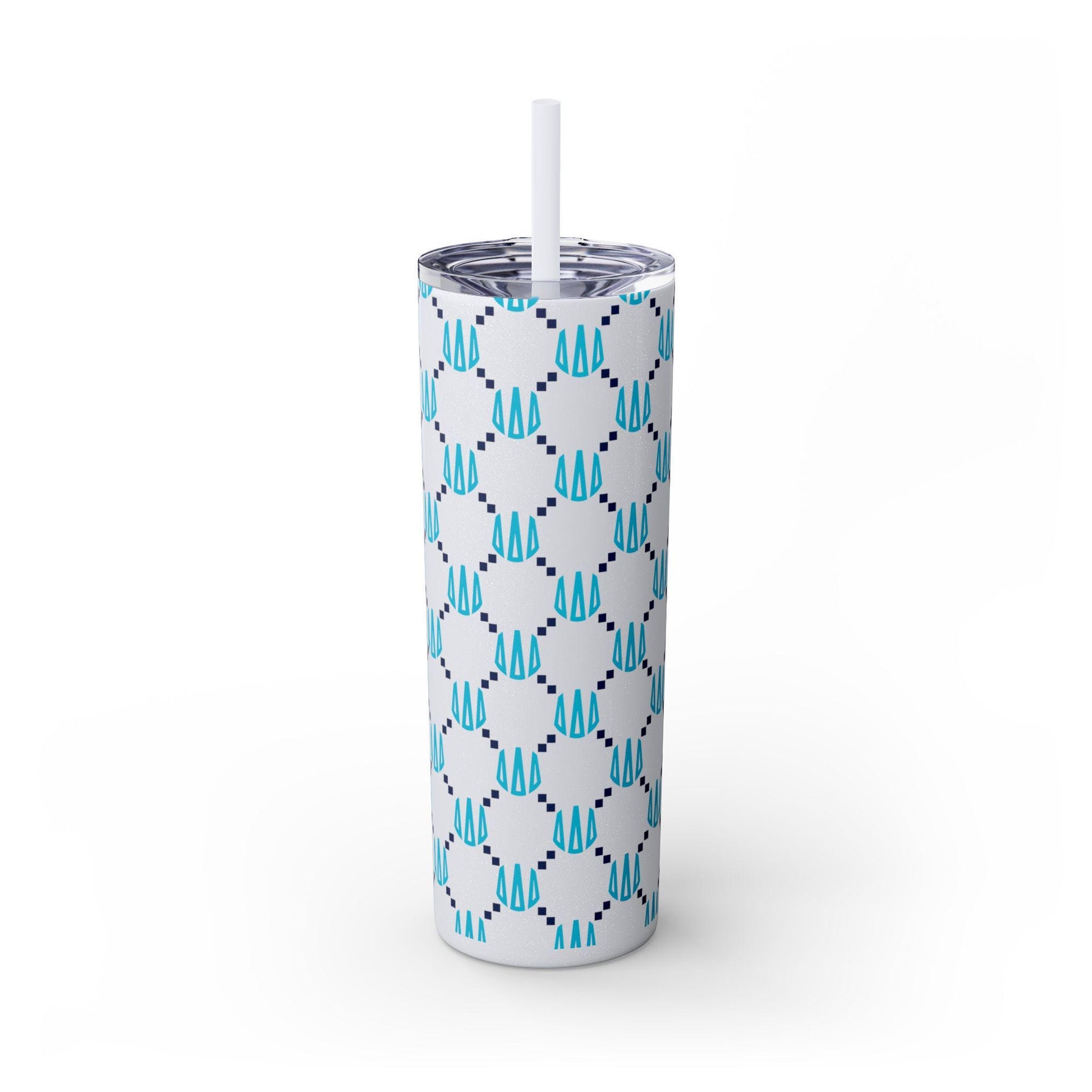 Tri Delta Monogram Print Skinny Tumbler - Ivy Society
