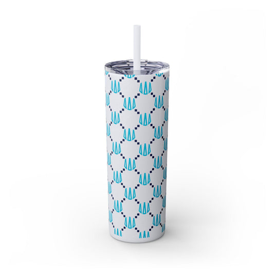 Tri Delta Monogram Print Skinny Tumbler - Ivy Society