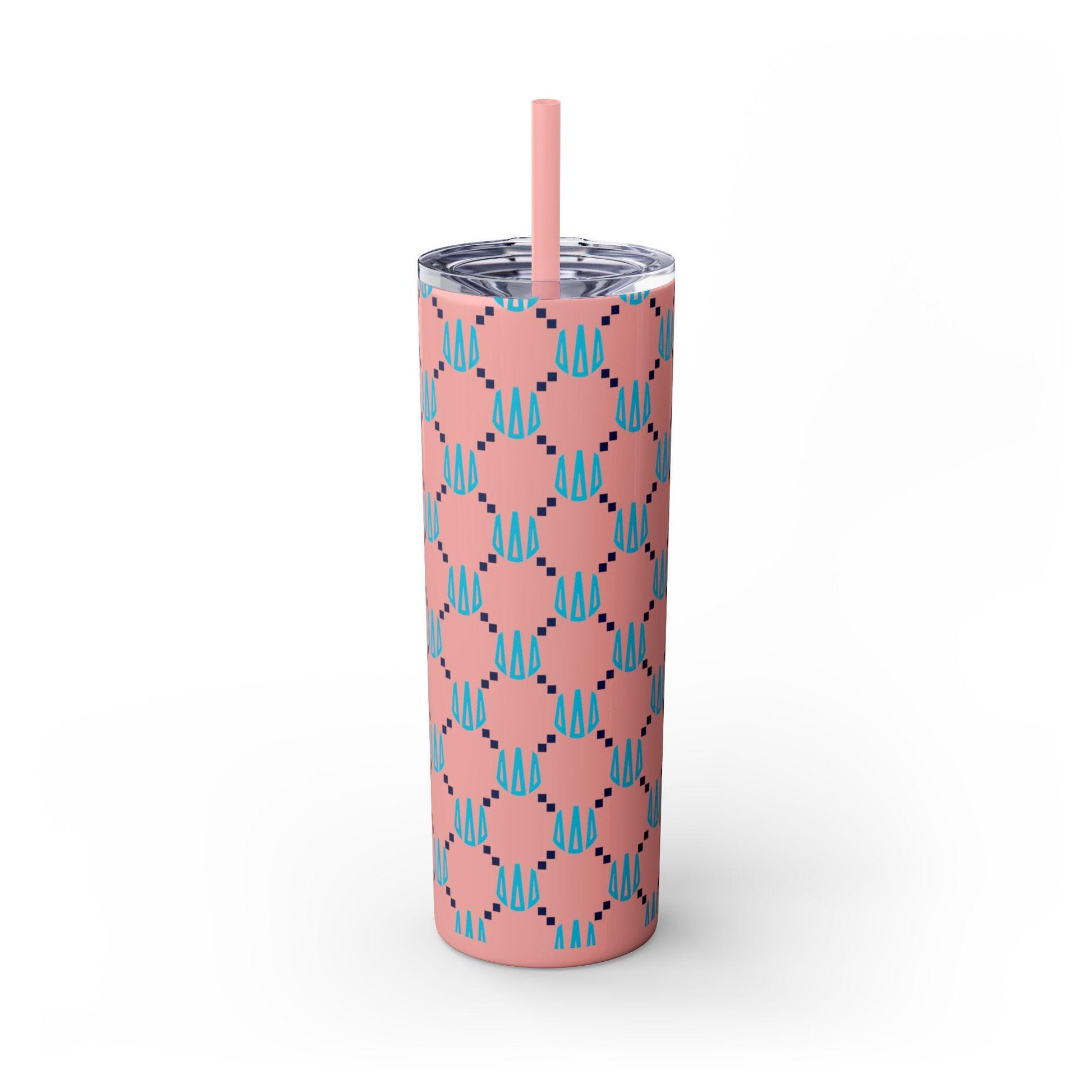 Tri Delta Monogram Print Skinny Tumbler - Ivy Society