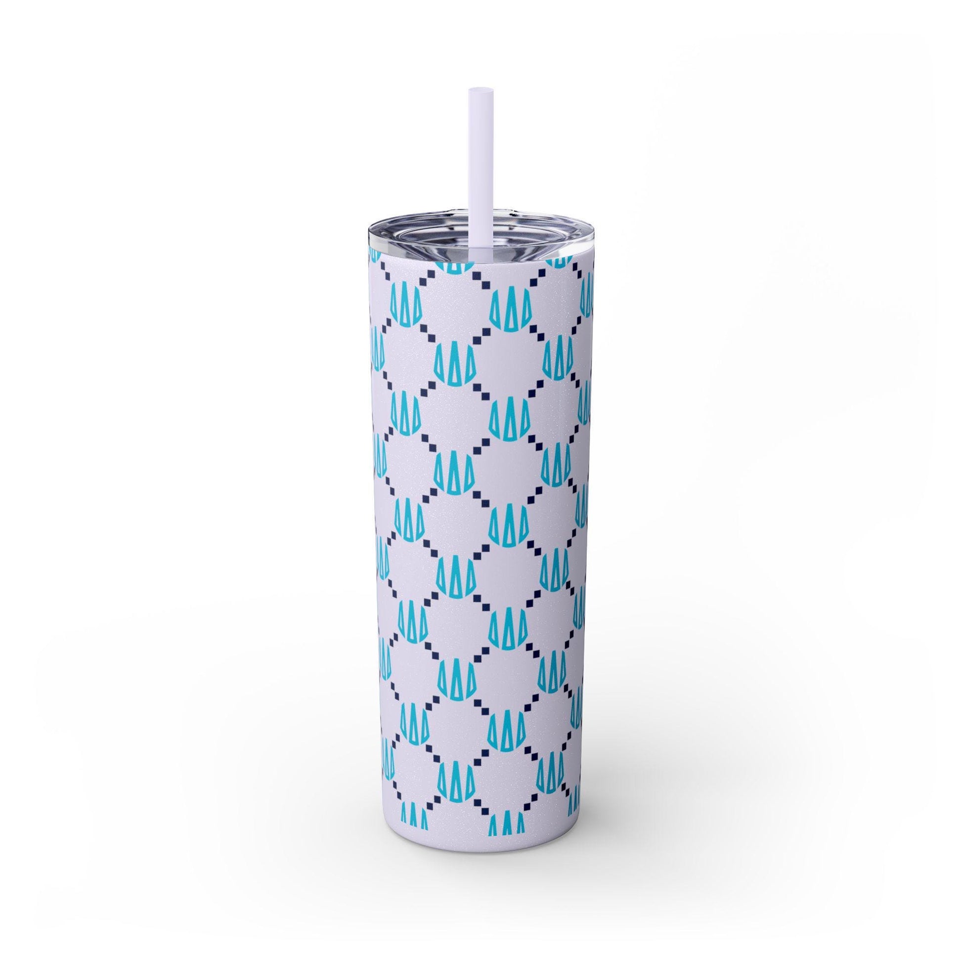 Tri Delta Monogram Print Skinny Tumbler - Ivy Society
