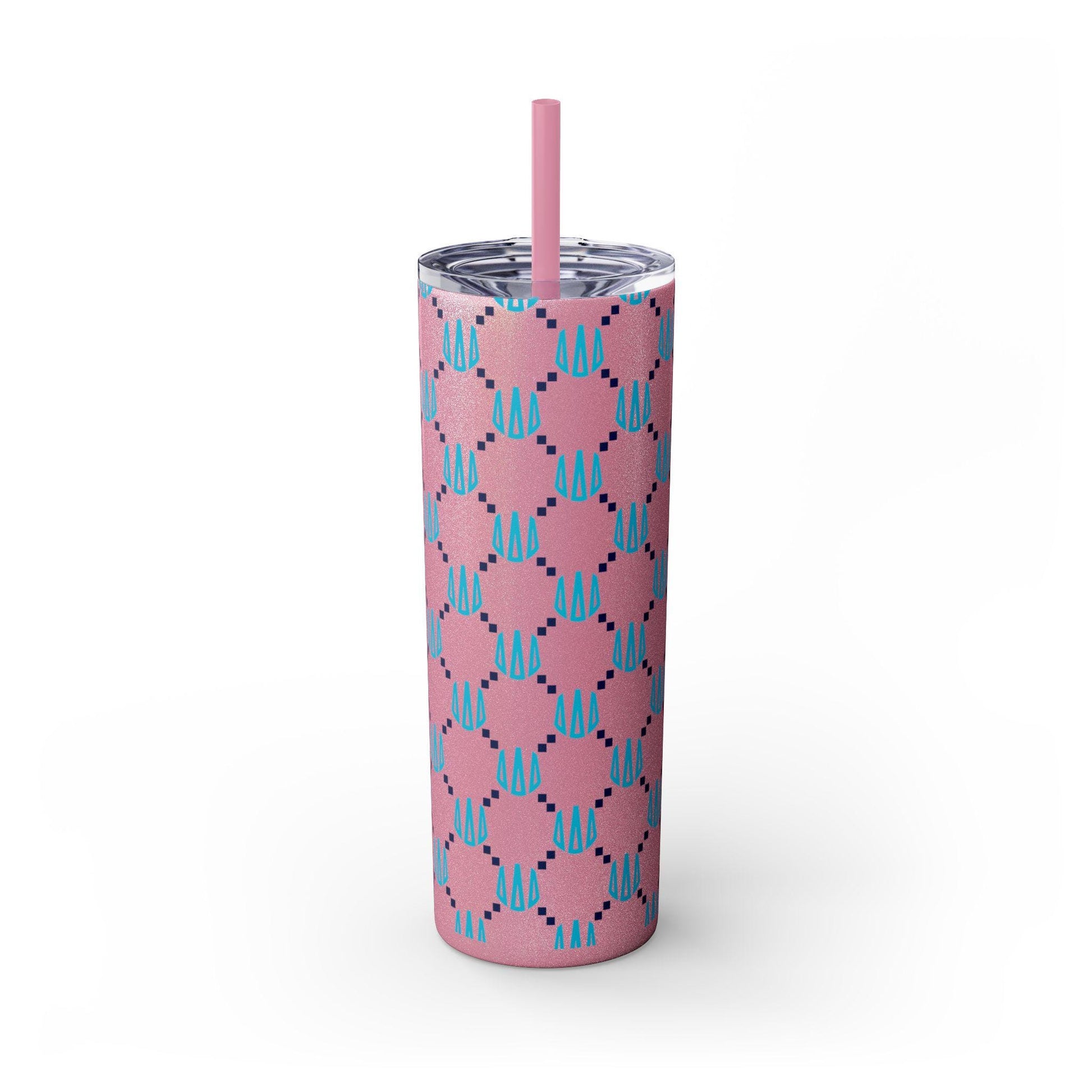 Tri Delta Monogram Print Skinny Tumbler - Ivy Society