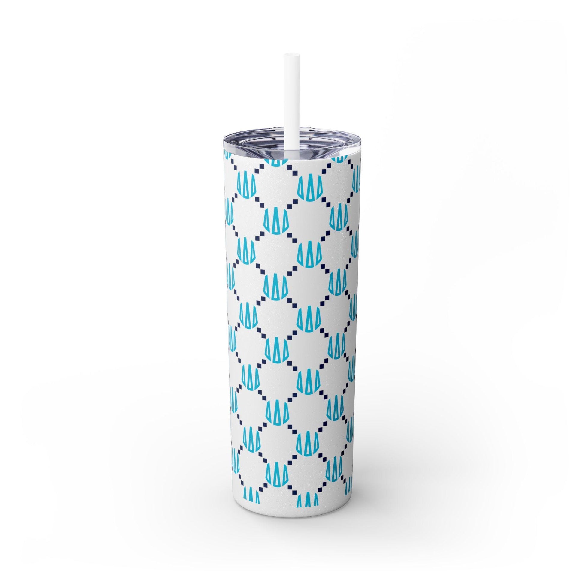 Tri Delta Monogram Print Skinny Tumbler - Ivy Society