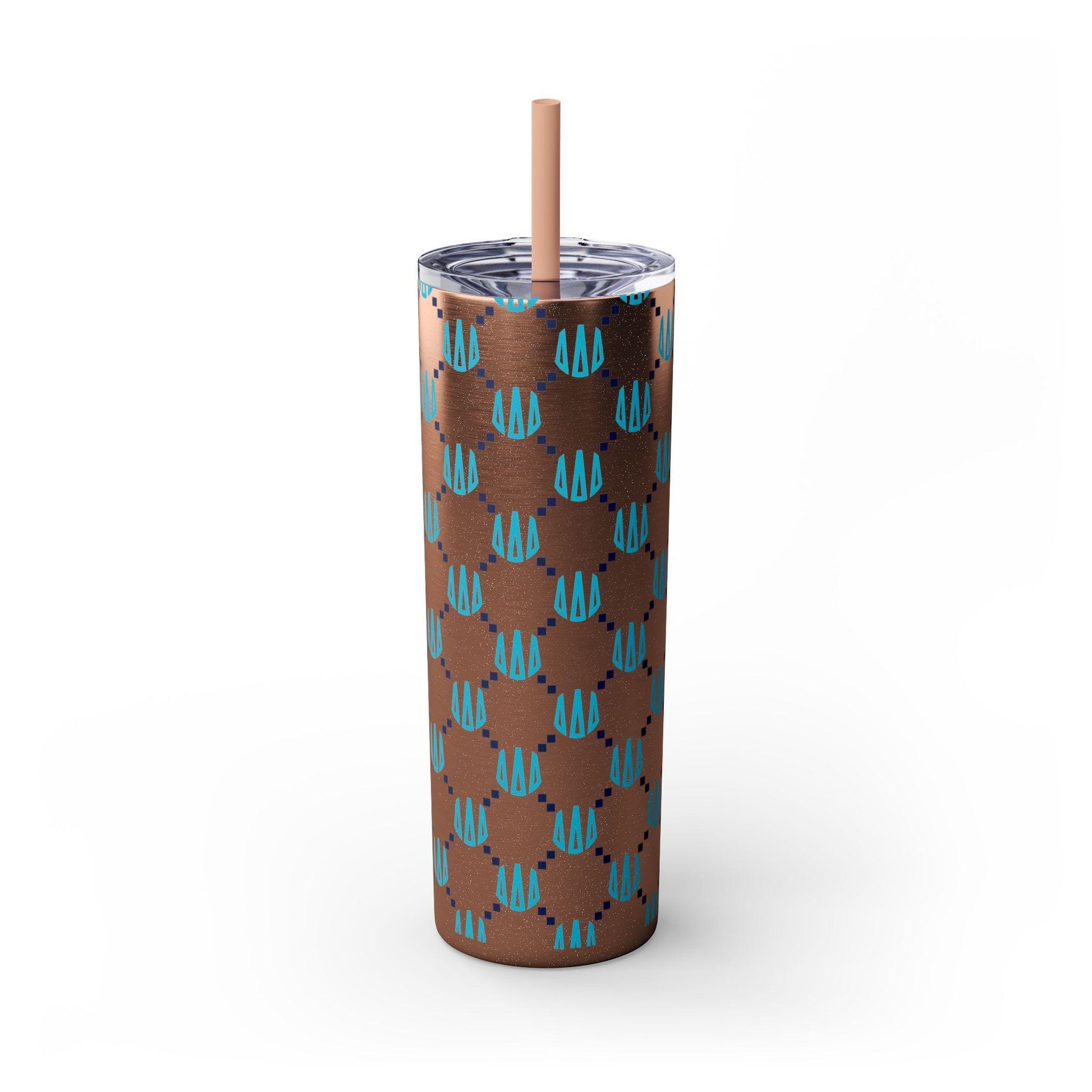 Tri Delta Monogram Print Skinny Tumbler - Ivy Society