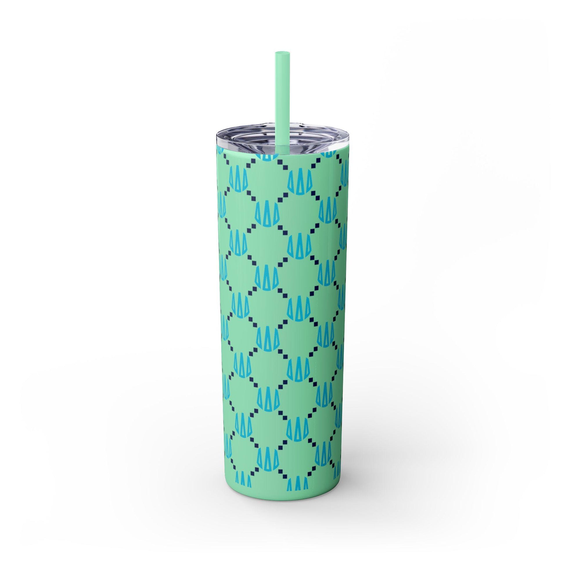 Tri Delta Monogram Print Skinny Tumbler - Ivy Society