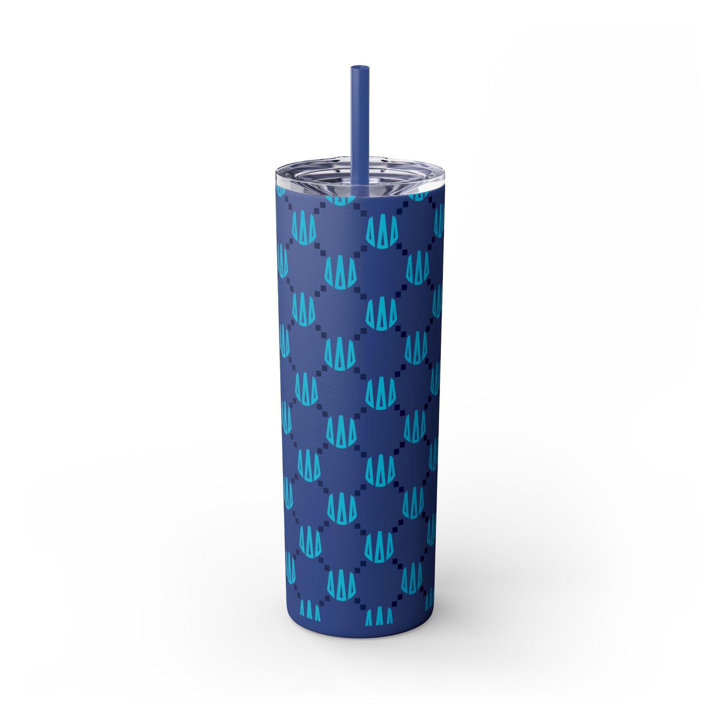 Tri Delta Monogram Print Skinny Tumbler - Ivy Society