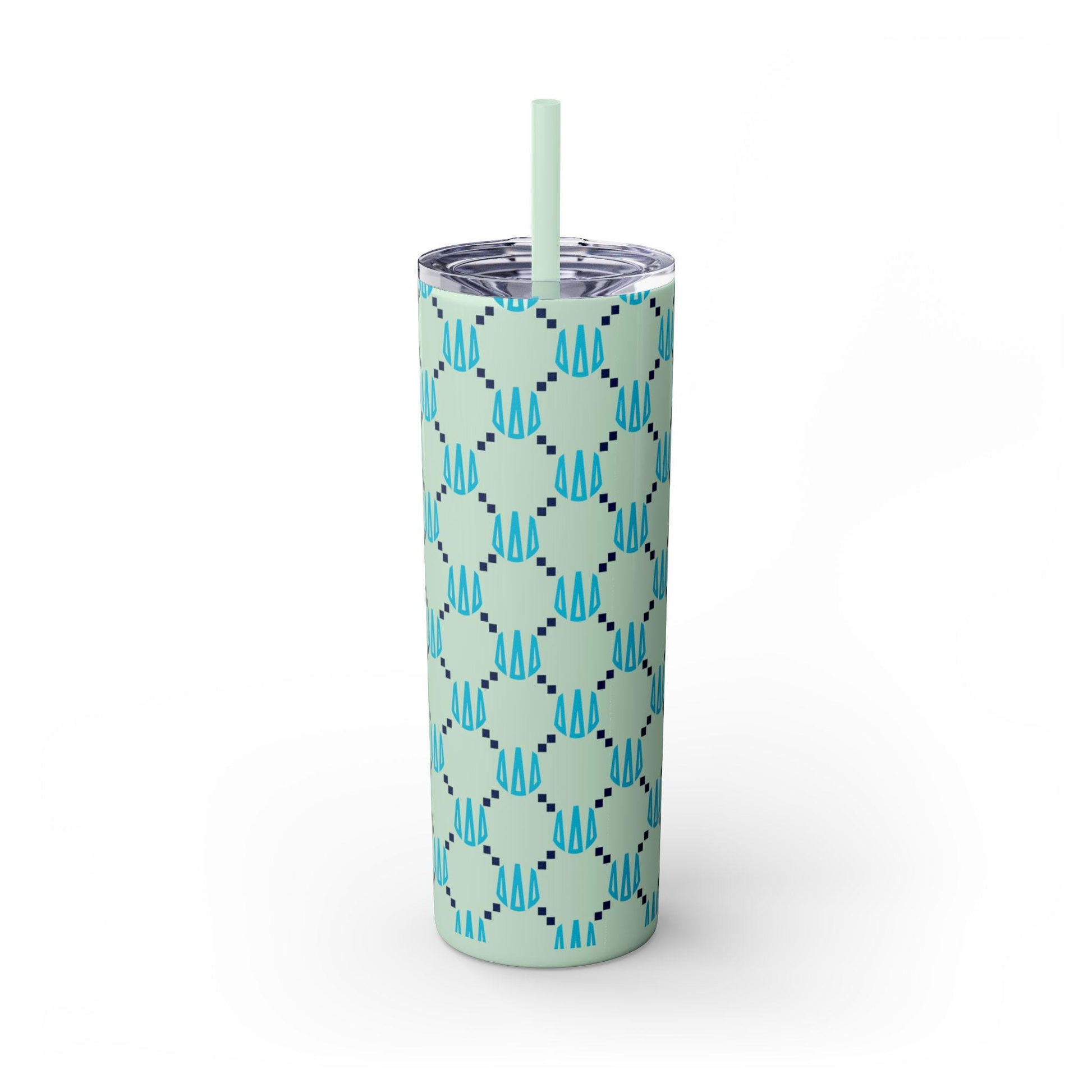Tri Delta Monogram Print Skinny Tumbler - Ivy Society